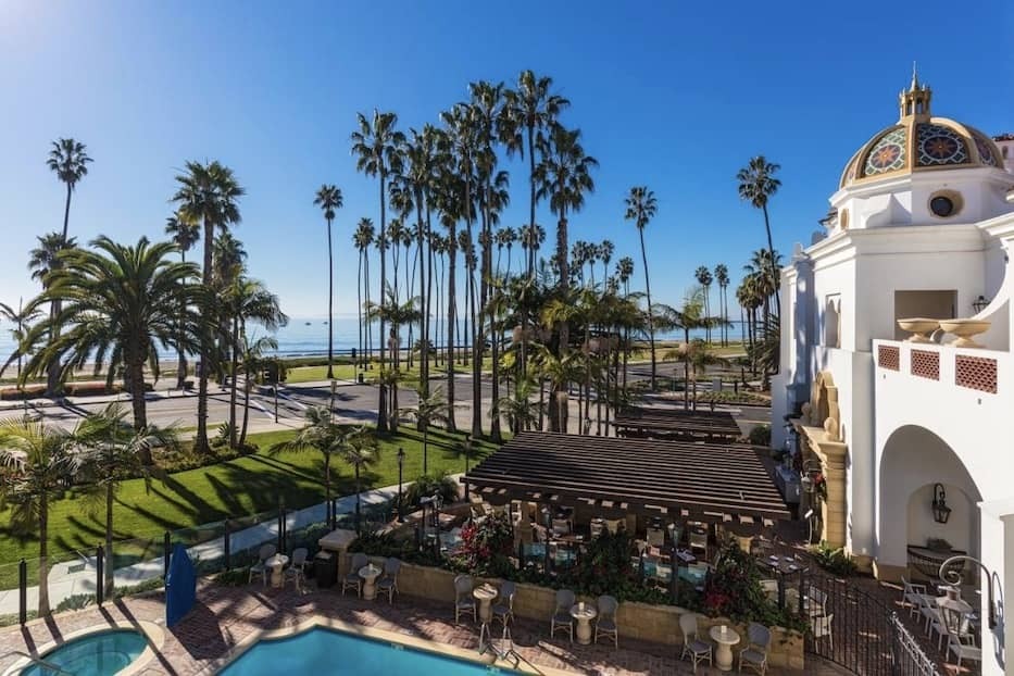 A trees on a restaurant on Santa barbara